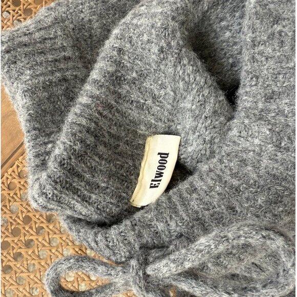 Mens ELWOOD Intarsia Logo Baggy Knit Sweatpants - Picture 5 of 15